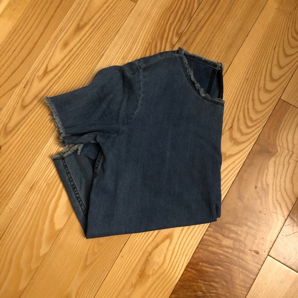 Aritzia Wilfred Denim T-Shirt - Picture 1 of 3